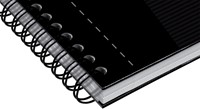 Oxford Office Essentials cahier à reliure spirale, 180 pages, ft A4, quadrillé 5 mm, noir-2