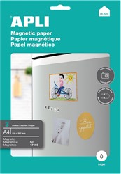 Apli papier aimanté, paquet de 3 feuilles
