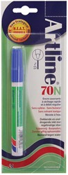 Artline Marqueur permanent 70N bleu, sous blister
