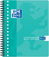 Oxford School collegeblok, ft A5+, 160 bladzijden, 17-gaats, kantlijn, gelijnd, assorti-2