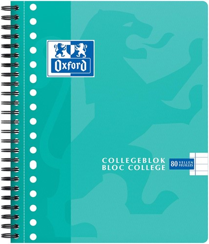 Oxford School bloc collège, ft A5+, 160 pages, 17 trous, marge, ligné, assorti-2