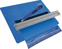 Desq snijmat, 3-laags, blauw, ft 22 x 30 cm-2