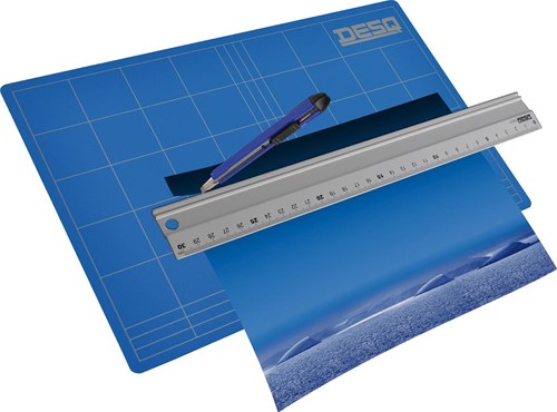 Desq snijmat, 3-laags, blauw, ft 30 x 45 cm-2