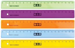 M+R lat, uit plastic, in geassorteerde kleuren, 20 cm