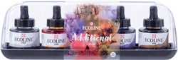 Talens Ecoline peinture à l'eau flacon de 30 ml, set de 5 flacons en couleurs supplémentaires