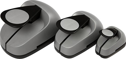 Creativ Company perforatrices fantaisie, cercle, set de 3 pièces (25 - 49 - 75 mm)-2