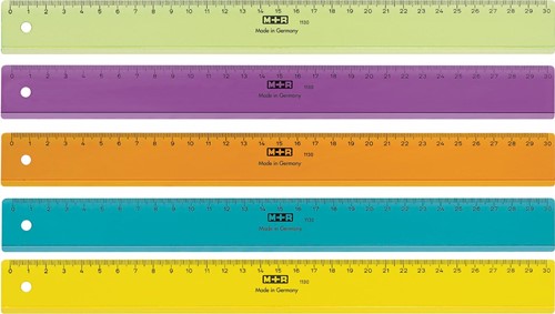 M+R latte, en plastique, en couleurs assorties, 30 cm