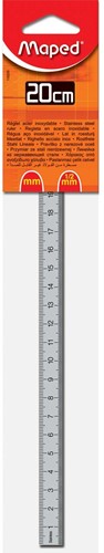 Maped lat Acier graduation double, 20 cm-2