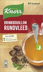 Knorr bouillon à boire boeuf, 175 ml, boîte de 80 pièces