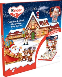Kinder chocolat calendrier de l'avent mix, boîte de 123 gram