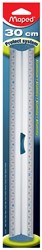 Maped lat Aluminium, dubbele graduatie, 30 cm