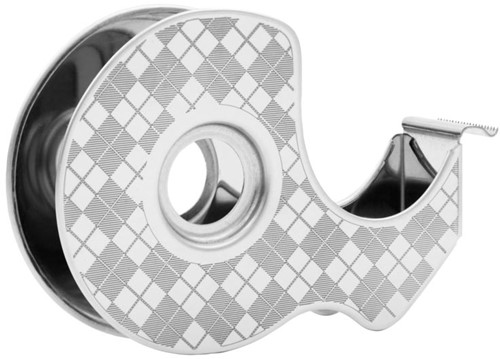 Scotch duurzame dispenser uit RVS, met 2 rolletjes Scotch Magic Tape ft 19 mm x 13,9 m-3