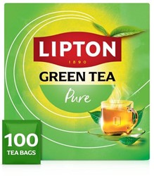 Lipton thé Feel Good Selection, thé vert, boîte de 100 sachets
