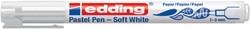 Edding Soft Pastel pen, wit