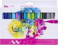 Talens Ecoline Brush pen, étui de 30 pièces, set Primaire