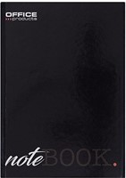 OFFICE products schrift met harde kaft, A5, 96 blad, met kantlijn, geruit 5mm-3