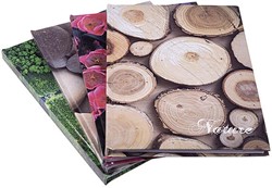 OFFICE products schrift, Nature, met harde kaft, A4, 96 blad, met kantlijn, gelijnd