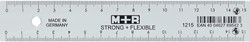 M+R Strong & Flexibel lat, met schaalverdeling voor recht- en linkshandigen, 15 cm, transparant