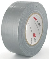 3M duct tape 1900, ft 50 mm x 50 m, zilver
