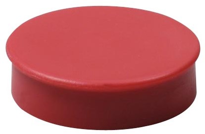 Nobo magneten, 30 mm, rood, blister van 4 stuks