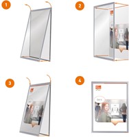 Nobo clicklijst Impression Pro, met geanodiseerd frame, ft A3-1