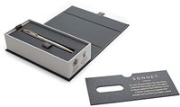 Parker Sonnet balpen, Stainless Steel GT, medium, in giftbox-3