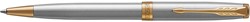 Parker Sonnet stylo à bille, Stainless Steel GT, moyenne, en boîte-cadeau