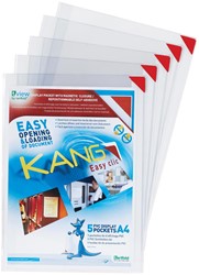 Tarifold poche repositionnable Kang Easy Clic coins en rouge