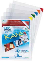 Tarifold poche repositionnable Kang Easy Clic coins en couleurs assorties