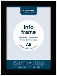 Europel cadre auto-collant ft A5, noir, paquet de 2 pièces