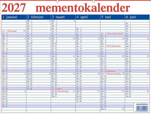 Aurora Memento 20 Nederlandstalig, 2027