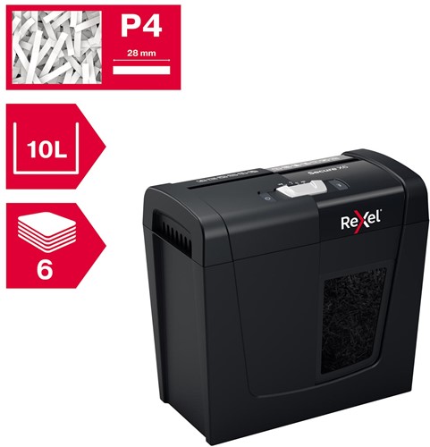 Rexel Secure destructeur de documents X6-3