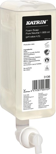 Katrin savon mousse 3136 Neutral, flacon de 1000 ml
