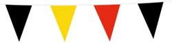Belgique guirlande de drapeaux, 10 m, noir-jaune-rouge