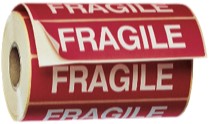 Etiket FRAGILE. 120x50mm