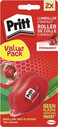 Pritt dérouleur de colle Compact, permanent, 2ième moitié prix, sous blister