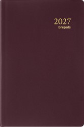 Brepols agenda Delta Seta 6 langues, bordeaux, 2027