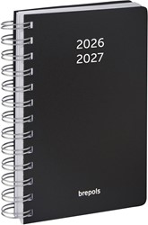 Brepols journal de classe Wire-O, noir, 2026-2027