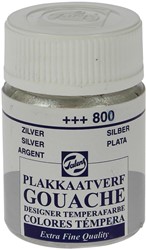 Talens plakkaatvef Extra Fijn flacon van 16 ml, zilver
