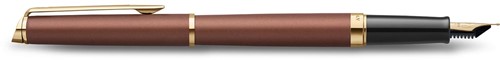 Waterman Hémisphère Metalic stylo plume, fin, cuivre GT, giftbox