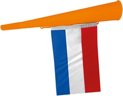Oranje toeter, met vlag