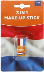 Oranje schminkstick, rood-wit-blauw