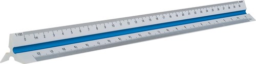 Maped driekantige schaallat groen: schaalverdeling 1:20, 1:25, 1:33,33, 1:50, 1:75, 1:100-2
