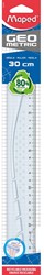 Maped lat Geometric 30 cm, transparant