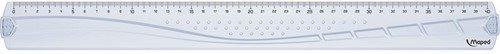 Maped lat Geometric 40 cm, transparant