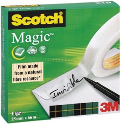 Scotch plakband Magic  Tape ft 25 mm x 66 m