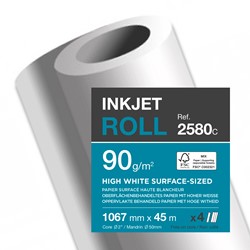 Rol inkjet 1067 x 45M 90g Ht def 2580C