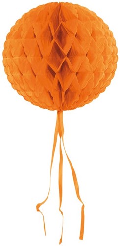 Orange nid d'abeille, diamètre 30 cm, orange
