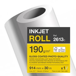 Rol Glossy Coated 914mm X 30m 190g 2613