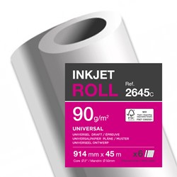 Rol inkjet 914mm x 45m 90g 2645